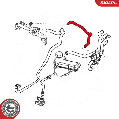 BMW 5 SERIES E53, X RADIATOR HOSE | OEM 64218409062