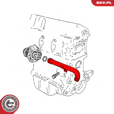 FIAT PALIO SEICENTO STRADA LANCIA Y RADIATOR HOSE | OEM 46419455