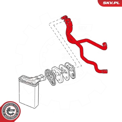CITROEN BERLINGO 1.4 1.6 HDI 1.9 D PEUGEOT PARTNER 1.1 1.4 1.9 D RADIATOR HOSE | OEM 6466.S5