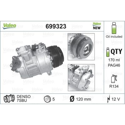 Valeo B COMPRESSOR E46/E39 6CYL - 64526910458