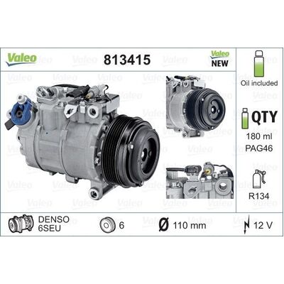 Valeo A/C Compressor for BMW N47/N57 - 64526987862