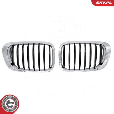 CHROME/BLACK BOTH SIDES TWO-PIECE | OEM BMW 3 E46 COUPE