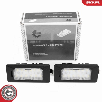 SEAT ALHAMBRA IBIZA IV SKODA FABIA III RAPIDVW GOLF JETTA IV PASSAT SHARAN TIGUAN TOUAREG LED LICENSE PLATE LIGHTING | OEM 5N0 943 021