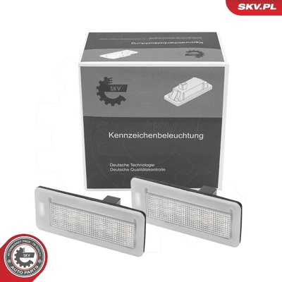 FIAT DOBLO OPEL COMBO LED LICENSE PLATE LIGHTING | OEM 1224012
