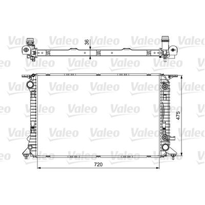 Valeo Radiator for VW 8R/8K V6 - 735473