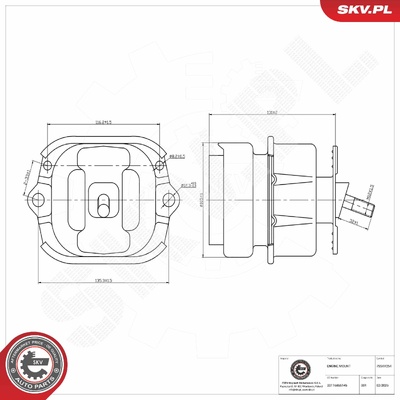 BMW X5 X6 ENGINE MOUNT | OEM 22116865145