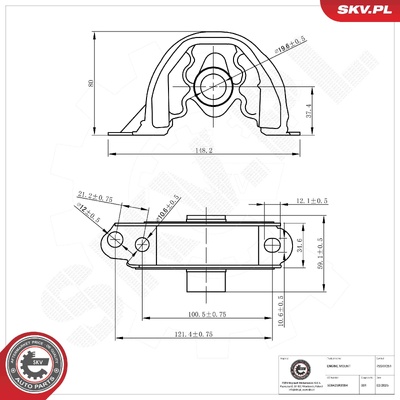 HONDA CIVIC V VI CRX III ENGINE MOUNT | OEM 50842-SR3-984