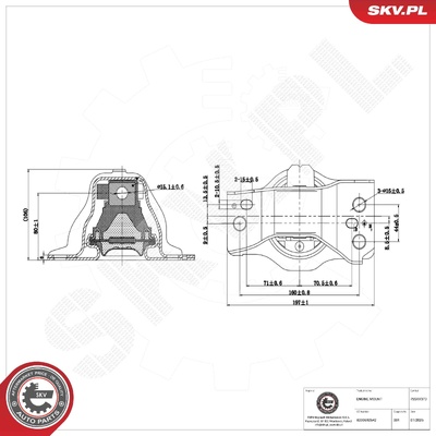 DACIA LOGAN RENAULT GRAND SCENIC LOGAN I MEGANE II SCENIC II RIGHT ENGINE MOUNTING | OEM 8200592642