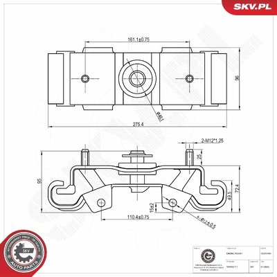 MITSUBISHI L200 REAR ENGINE MOUNTING | OEM MR992717