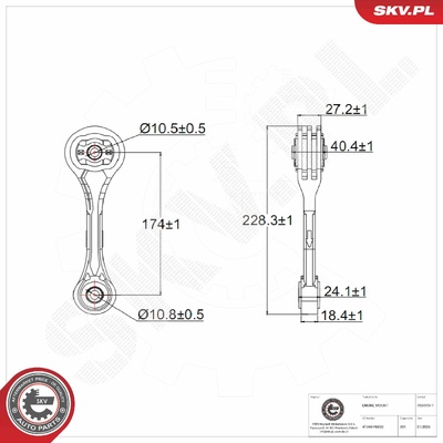 SUBARU FORESTER IMPREZA LEGACY IV WRX REAR UPPER | OEM 41040-FE000