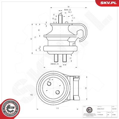 SUZUKI GRAND VITARA II I FRONT ENGINE MOUNTING | OEM 11610-65J01