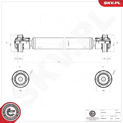 NISSAN NAVARA PATHFINDER III PROPSHAFT | OEM 52853641AC