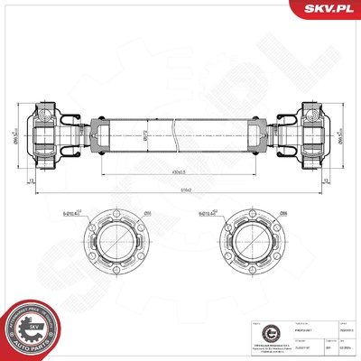AUDI Q7 PORSCHE CAYENNE VW TOUAREG PROPSHAFT | OEM 7L0521101
