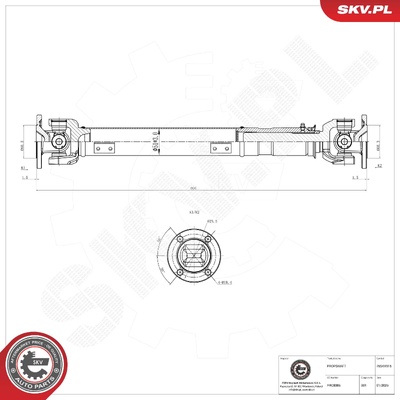 LAND ROVER DEFENDER DISCOVERY I PROPSHAFT | OEM FRC8386