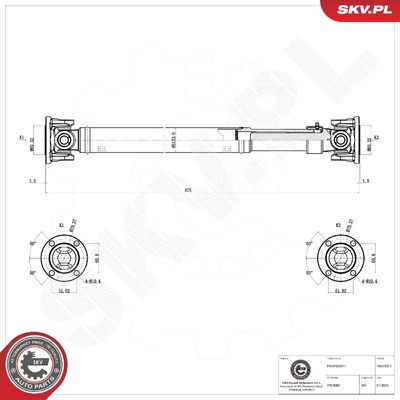 LAND ROVER DISCOVERY I RANGE ROVER I PROPSHAFT | OEM FRC8387