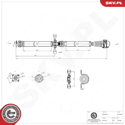 OPEL ANTARA A, CHEVROLET CAPTIVA PROPSHAFT | OEM 20781756