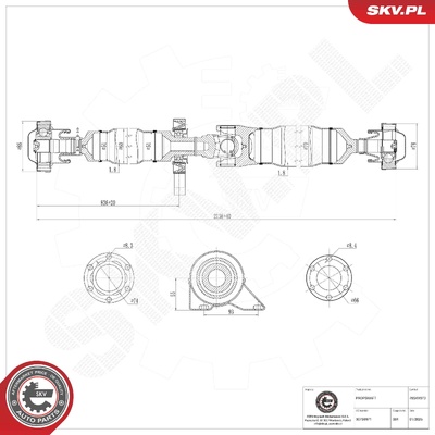 VOLVO V70 II XC70 I PROPSHAFT | OEM 30759971