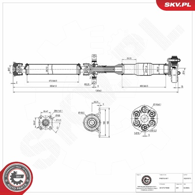 BMW X3 PROPSHAFT | OEM 26107579068