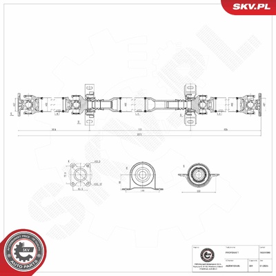 MERCEDES VITO VIANO PROPSHAFT | OEM A6394103506