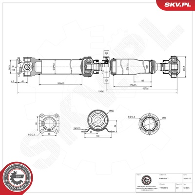 LAND ROVER RANGE ROVER SPORT I PROPSHAFT | OEM TVB500370