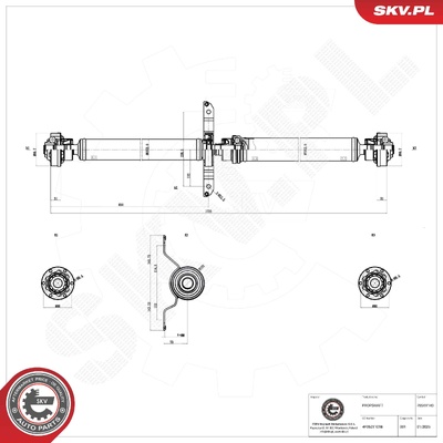 AUDI A6 C6 PROPSHAFT | OEM 4F0521101B
