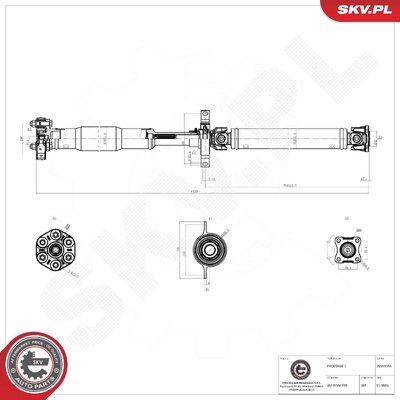 BMW 3 SERIES E90, E91, E92, E93 PROPSHAFT | OEM 26107551199