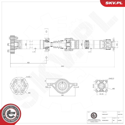 HYUNDAI SANTA FE II PROPSHAFT | OEM 49300-2B500