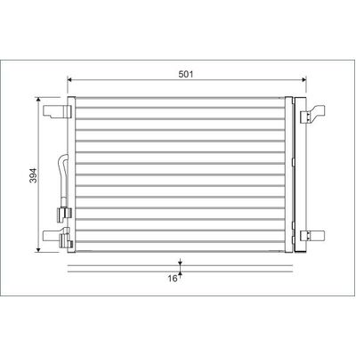 Valeo VW CONDENSER A/C A3(8V) >05/14 - 814375
