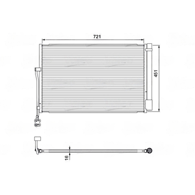 Valeo VW CONDENSER A/C TOUAREG (7P) - 814379