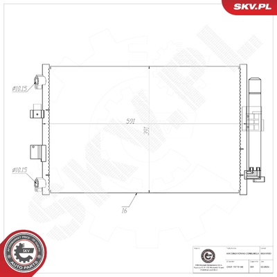 FORD C-MAX II FOCUS III TRANSIT AIR CONDITIONING CONDENSER | OEM DV61-19710-AB