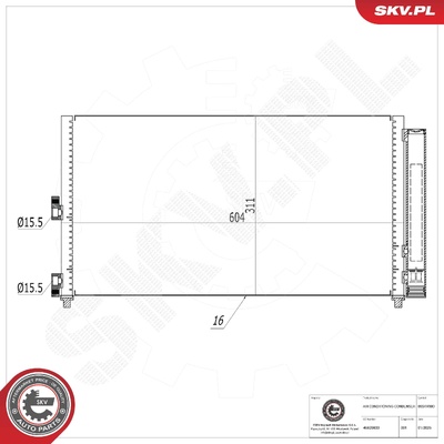 FIAT DOBLO PUNTO AIR CONDITIONING CONDENSER | OEM 46820833