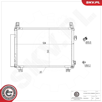 TOYOTA YARIS AIR CONDITIONING CONDENSER | OEM 88460-0D060