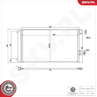 DACIA DUSTER LODGY AIR CONDITIONING CONDENSER | OEM 92100-4366R