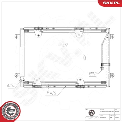 SUZUKI GRAND VITARA I AIR CONDITIONING CONDENSER | OEM 95310-65D21