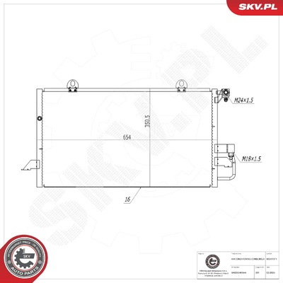 AUDI 80 B4 COUPE B3 AIR CONDITIONING CONDENSER | OEM 8A0260403AA