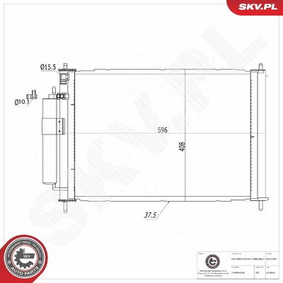 NISSAN MICRA III AIR CONDITIONING CONDENSER | OEM 21400AX600