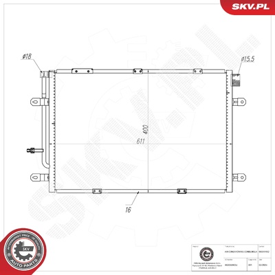 AUDI A4 B6 B7 AIR CONDITIONING CONDENSER | OEM 8E0260403J