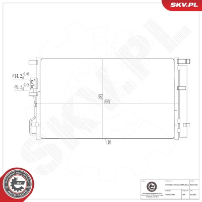 HYUNDAI TUCSON KIA SPORTAGE IV AIR CONDITIONING CONDENSER | OEM 97606D7500