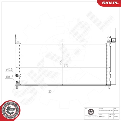TOYOTA PRIUS PLUS AIR CONDITIONING CONDENSER | OEM 8846047170