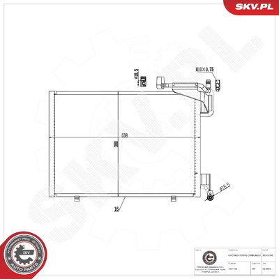 FORD ECOSPORT AIR CONDITIONING CONDENSER | OEM 1837726