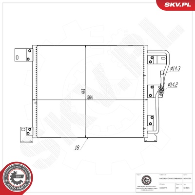 JEEP GRAND CHEROKEE I AIR CONDITIONING CONDENSER | OEM 55036473