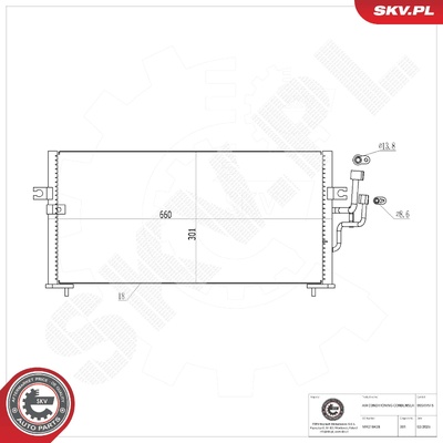 MITSUBISHI COLT V LANCER VI AIR CONDITIONING CONDENSER | OEM MR218428