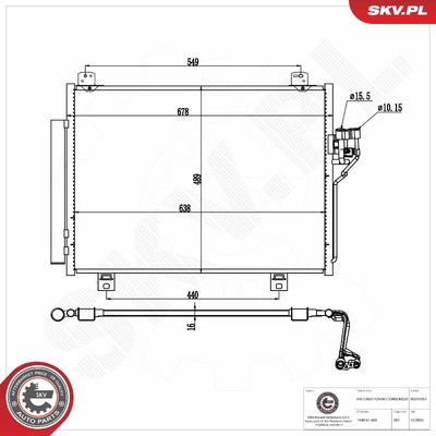 MAZDA CX-9 AIR CONDITIONING CONDENSER | OEM TK48-61-480