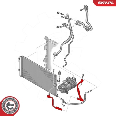 AUDI A6 C7 A7 HIGH PRESSURE LINE, AIR CONDITIONING | OEM 4G0260701N