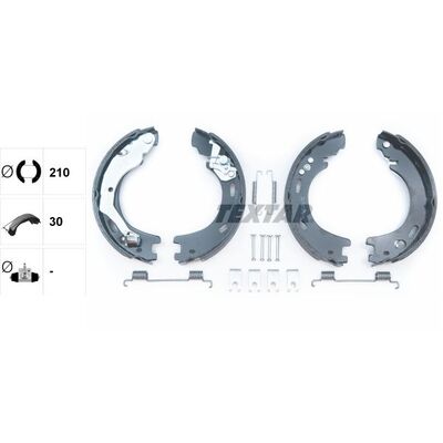 TEXTAR Brake Shoes - 91070900