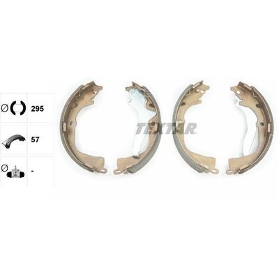 TEXTAR Brake Shoes - 91078700