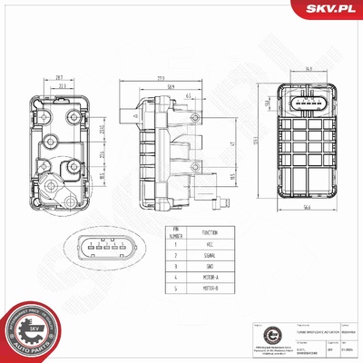 BMW 5 SERIES X5 TURBINE VALVE | OEM 6NW008412-60 / G-211
