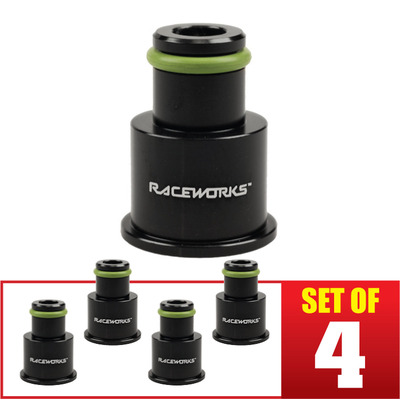 Raceworks 4pk - Injector Extension 3/4 to Full Length 14mm-11mm - ALY-047BK-4