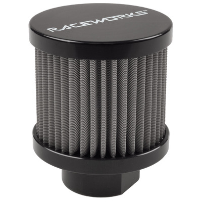 Raceworks Small AN-10 Breather Black - ALY-087BK