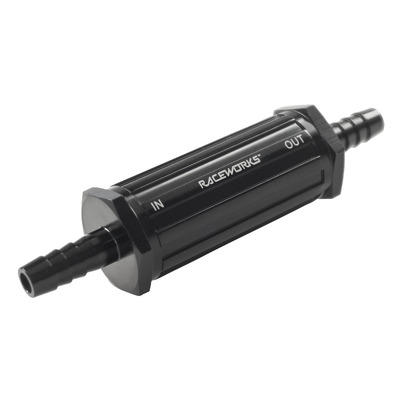 Raceworks Inline Fuel Filter with 5/16in Barbs 30 Micron - ALY-098